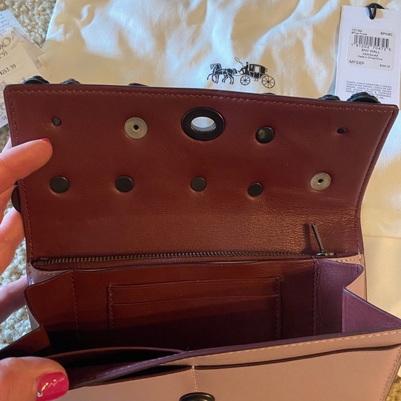 Coach Metallic Colorblock Dreamer & Custom Wallet - Picture 4 of 11